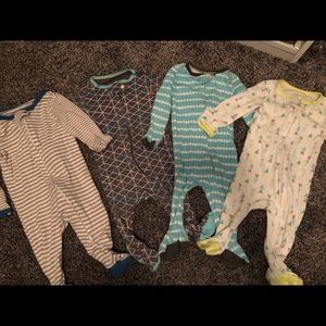 Cloud Island Footed Onesies